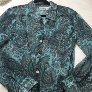 Ladies paisley print blouse